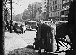 Wenceslas: Wenceslas Square in Prague, 1936