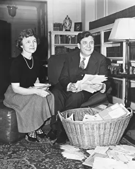 Nominees: Wendell and Edith with a basket of mail after his