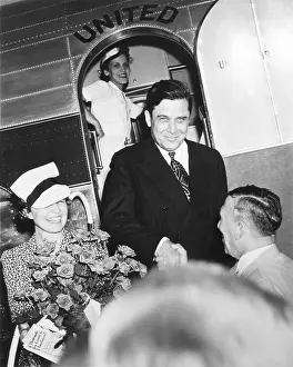 Nominees: Wendell and Edith Willkie are greeted as the exit
