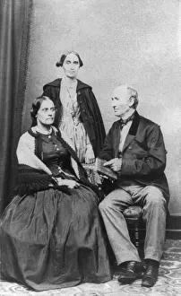 Abolitionists: Wendell Phillips, seated, with Susan B. Anthony
