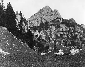 Stuffler: Wendelstein with Wendelstein house, around 1885