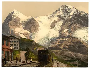 Eiger: Wengern Alp Station, Eiger and Monch, Bernese Oberland, Swit