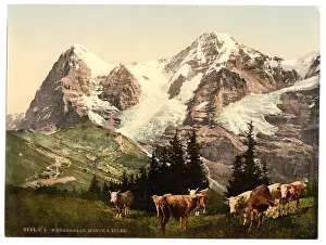 Eiger: Wengern, Monch and Eiger, Bernese Oberland, Switzerland