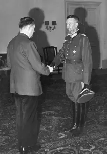 Investiture: Werner Kempff and Adolf Hitler, 1942