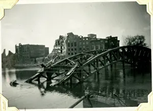 Wrns: Weser River at Bremen, Germany, WW2