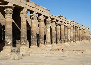 Nectanebo: West colonnade, Philae Temple Complex, Agilkia Island, Egypt