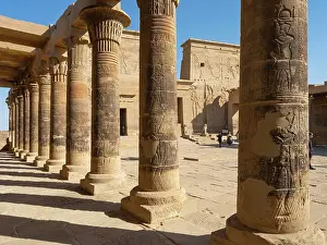 Nectanebo: West colonnade, Philae Temple Complex, Agilkia Island, Egypt