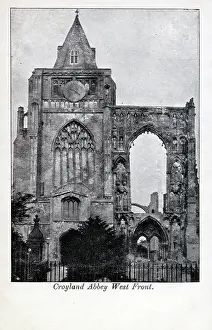 Croyland: The West front of Croyland Abbey