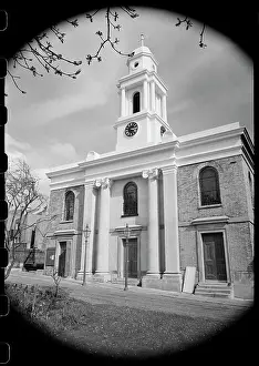 Foregroundthe: The west elevation of St George's Church
