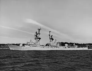 Destroyer: The West German Navy guided missile destroyer Rommel, 1970