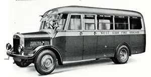 Manufactured: West Ham Fire Brigade vehicle by Dennis