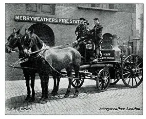 Merryweather: West Ham horse-drawn fire engine