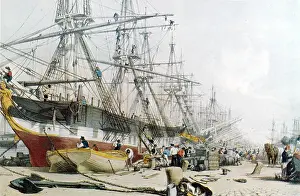Chattel: West India Docks, Unloading Sugar and Rum