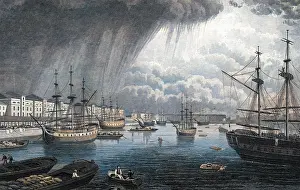 Watery: West India Import Dock, Poplar, London