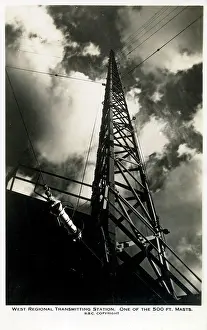 500ft: West Regional Transmitting Station - One of the 500ft. masts