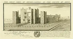 Hever: The West View of Hever Castle in the County of Kent