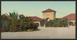 Quadrangle: Western entrance to inner quadrangle, Leland Standford Junio