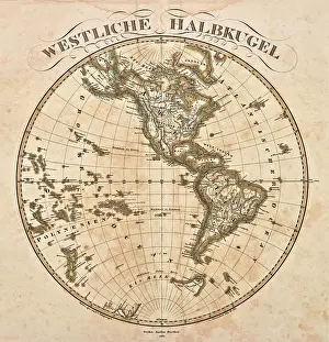 Earths: Western hemisphere, 1860