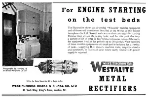 Rectifiers: Westinghouse Metal Rectifiers For Aircraft