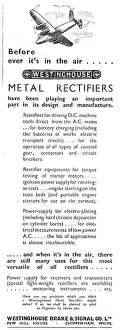 Starters: Westinghouse Rectifiers, Engine Starters & Battery Chargers