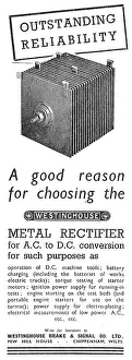 Westinghouse: Westinghouse Rectifiers, Engine Starters & Battery Chargers