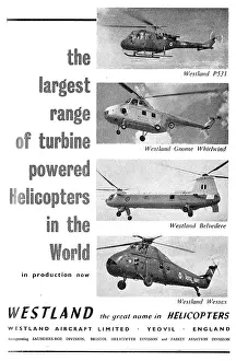 Helicopters: Westland Helicopters 1961 Models