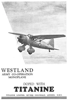 Doped: Westland Lysander Doped With Titanine
