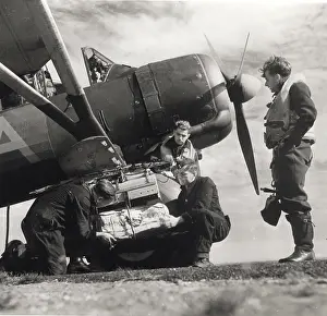 Reloaded: Westland Lysander being reloaded