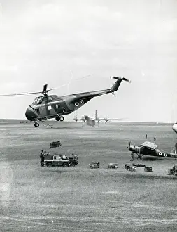 Whirlwind: Westland Whirlwind above a Blackburn Beverley C1