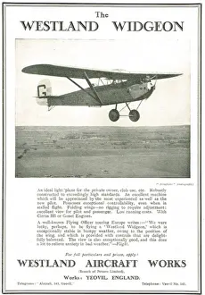 Widgeon: Westland Widgeon Light Plane For The Private Owner