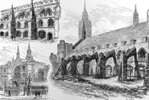 Buttress: Westminster Hall, London 1884