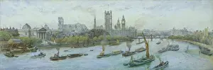 Tidmarsh: Westminster from the Thames