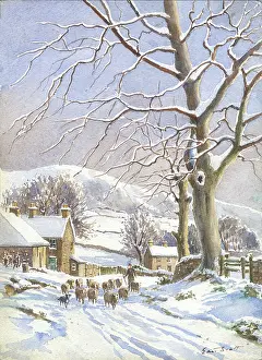 Snowscene: A Westmoreland Lane in Winter