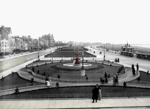 C1913: Weston-super-Mare, view from Huntley's Beach Hotel c1913
