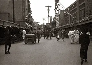 Kobe: Westward view of Kobe, Japan, 1870s