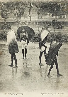 Damp: Wet day in Madras, India
