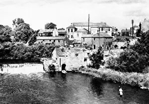 Wharfe: Wetherby River Wharfe early 1900s