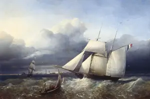 Transporte: WEYTS, Petrus. The Charles V in a storm
