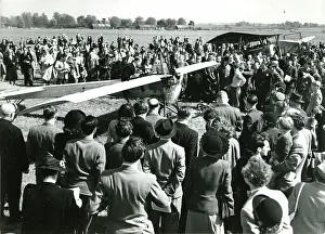 Deperdussin: Wg Cdr J.A. Kent in the cockpit of the Deperdussin of 19
