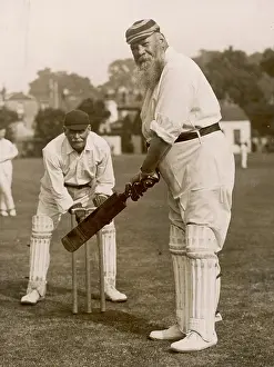 Arguably: W.G. Grace batting at Gravesend, 1913
