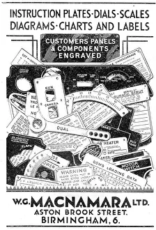 Engravers: W.G.Macnamara Engravers - Panels & Components Engraved