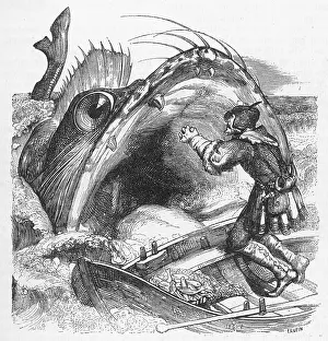 Begs: WHALE AND FISHERMAN