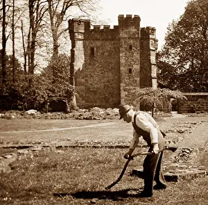 Gatehouse: Whalley Abbey Gatehouse, Lancashire, early 1900s