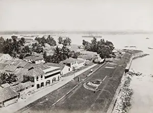 Colombo: Wharf and harbour at Colombo, Ceylon, Sri Lanka
