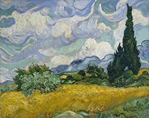 Painterly: Wheat Field with Cypresses, by Van Gogh