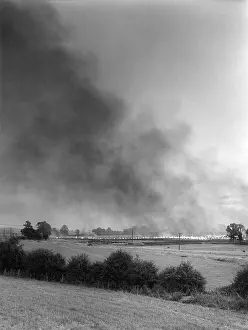 Brampton: WHEAT STUBBLE ON FIRE