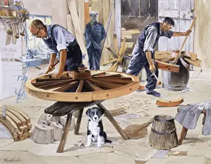 Spokes: Wheelwrights making cart wheels