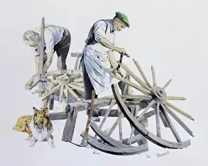 Spokes: Wheelwrights making cart wheels