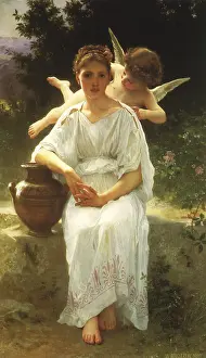 Motif: Whisperings of Love, by Bouguereau