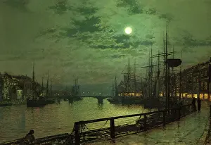 Grimshaw: Whitby Harbour, by Atkinson Grimshaw